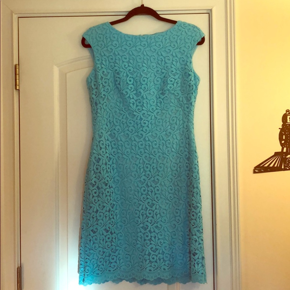 Ralph Lauren Aqua/fresh mint lace dress NWT size 6